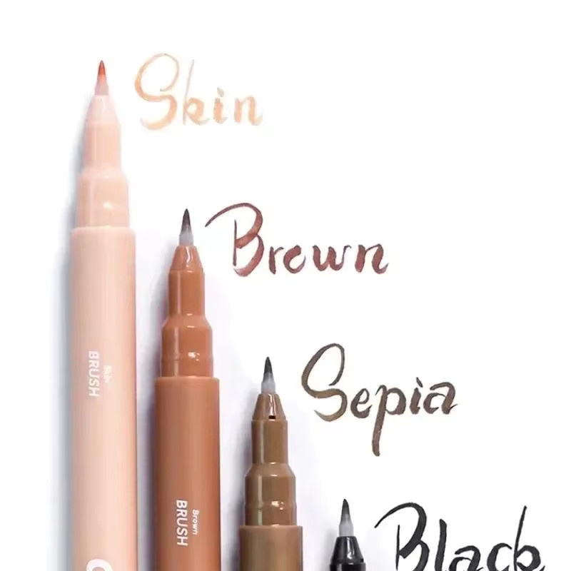 Croma Micro Fineliner Art Kalligraphie-Stifte Set mit weicher Nadelspitze für Künstler zum Zeichnen und Skizzieren in Schwarz, Braun und Multicolour - Bild 2