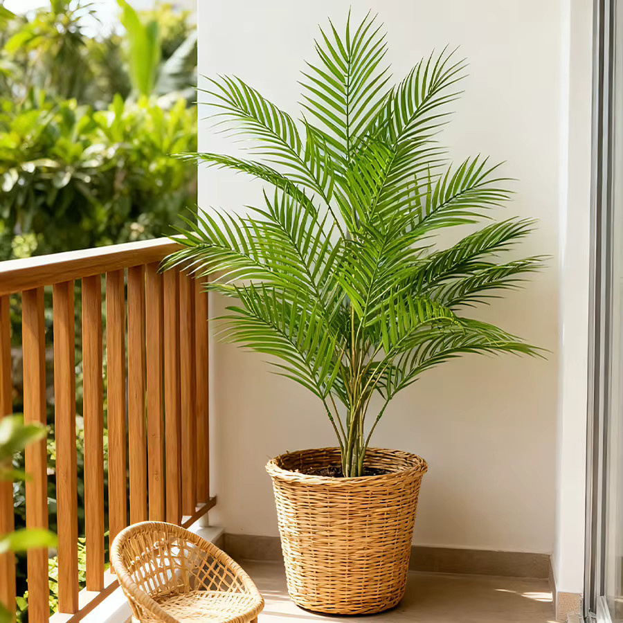 Künstliche Monstera-Palmenpflanze von Kmitang in Grün, Höhe: 50-88 cm - Bild 1