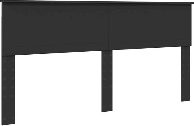 vidaXL Kopfteil in Schwarz und Eichen-Optik aus Holzwerkstoff, Breite: 180 cm - Bild 1