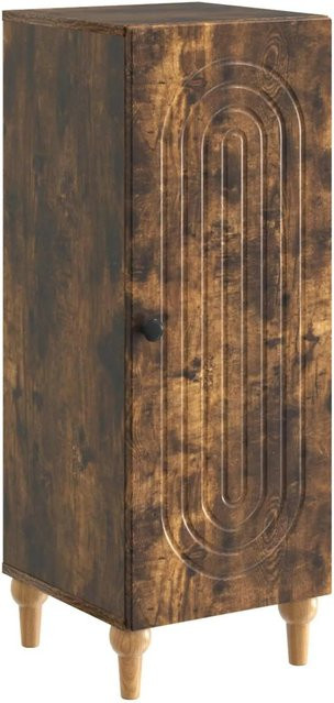 vidaXL Sideboard Modern Geräucherte Eiche Braun aus Holzwerkstoff B/T/H: 33 x 34,5 x 90 cm - Bild 1