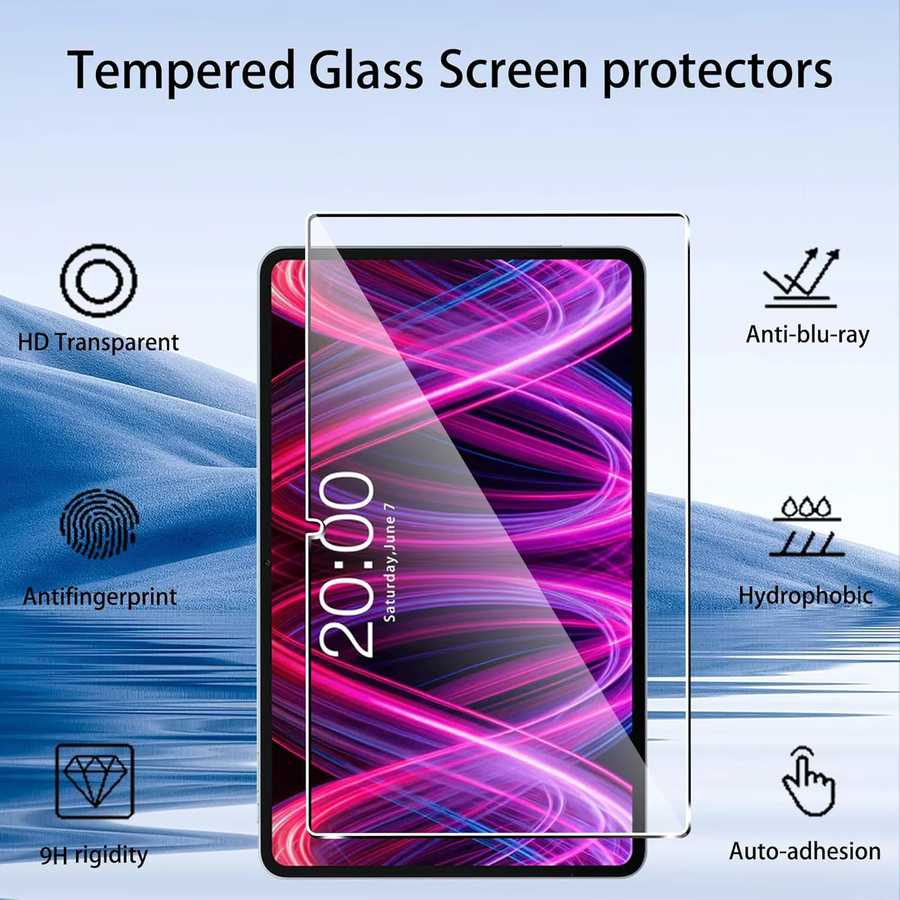 Teclast Displayschutzfolie aus gehärtetem Glas für T60 Plus / T60 AI (12,0 Zoll), 9H Härtegrad, transparent, kratzfest und blasenfrei - Bild 2