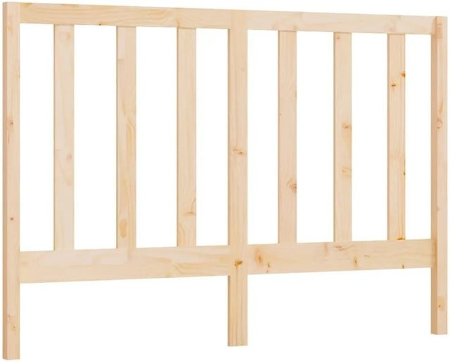vidaXL Kopfteil aus Massivholz Kiefer in Beige, B/H: 141 x 100 cm, Tiefe: 4 cm - Bild 1