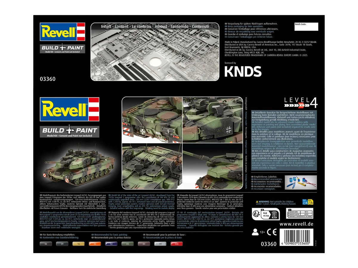 Revell Leopard 2A7A1, Fahrzeug, 1:35 - Bild 3