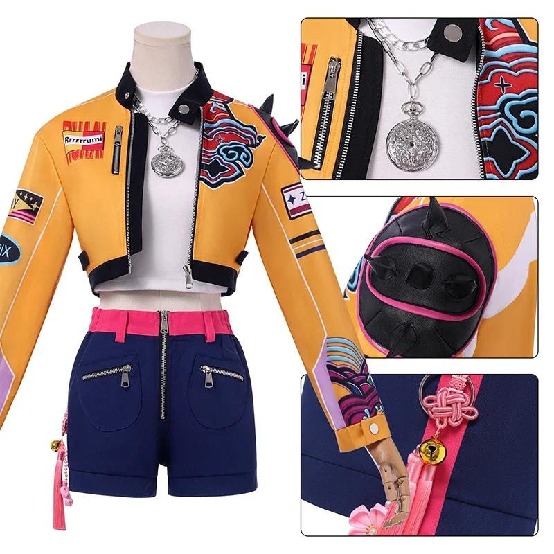 Topmix Genshin Impact Rumi Cosplay Kostüm Perücke, Blau, Set / Bundle - Bild 3