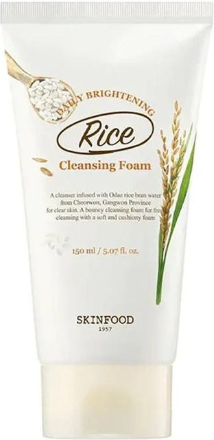 SKINFOOD Rice Reinigungsschaum, 150 ml, mit Reiswasser - Bild 1