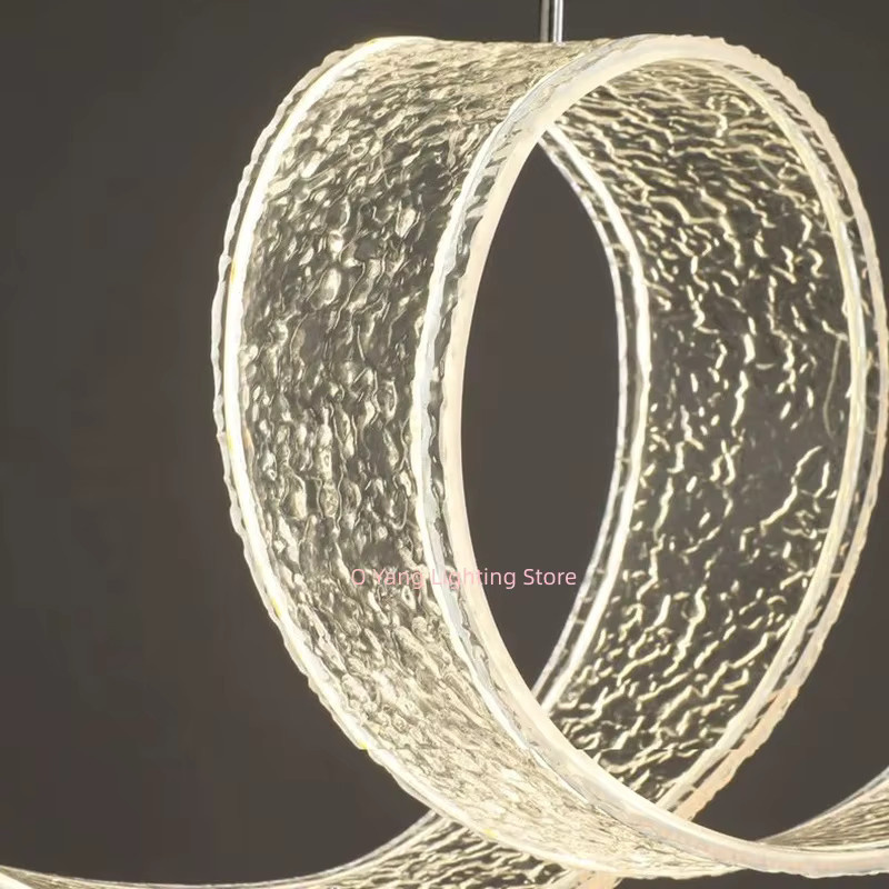 JIANKEXING Designer Pendelleuchte mit Lichtleiterplatte in Weiß und Gold/Messing für Wohnzimmer und Restaurant - Bild 3