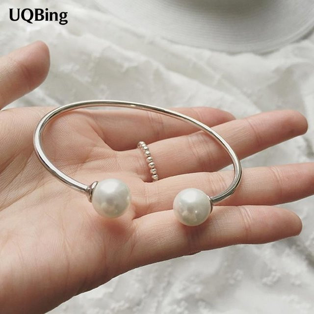 YIRAN Jewelry Armreifen, 925 Silber, Perle, Kristall, Damen - Bild 1
