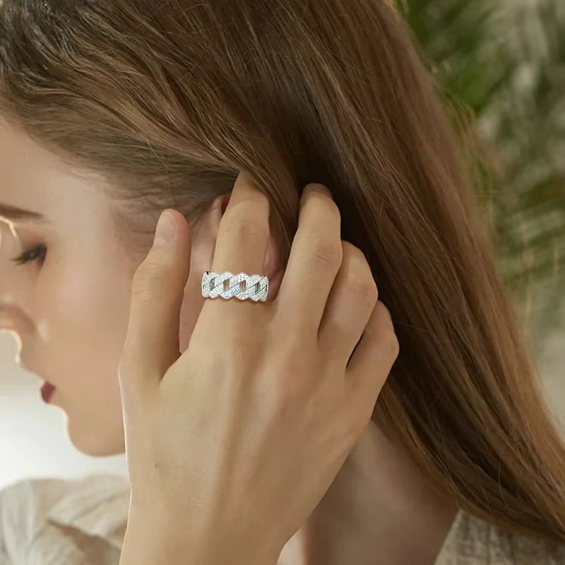 Huitan Ring, Silber, Zirkonia, Damen - Bild 4