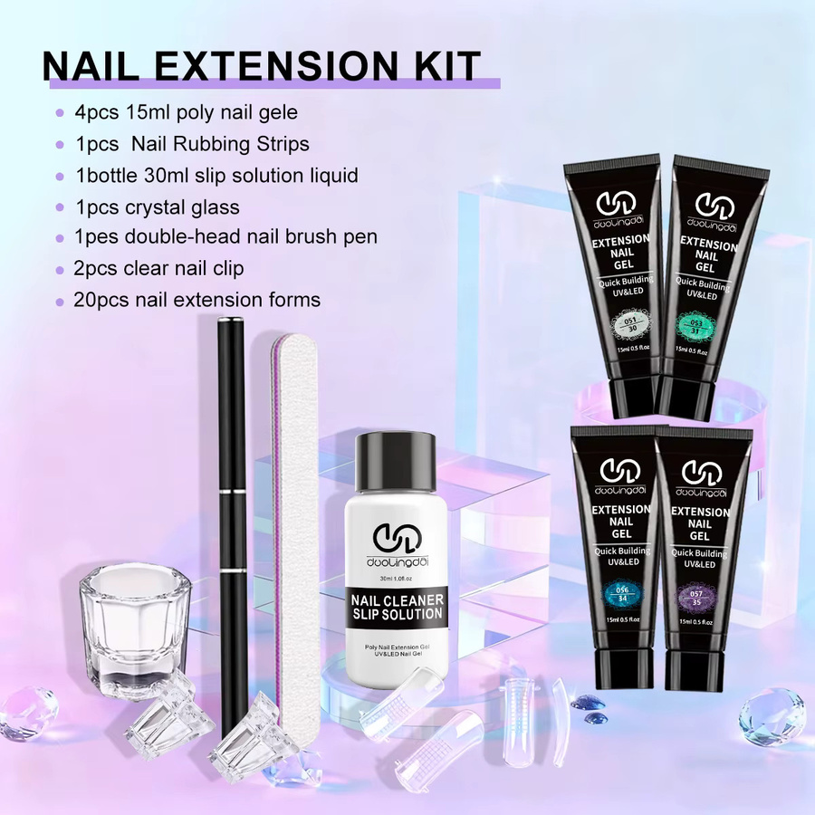 DUOLINGDAI Poly Extension Gel, 15 ml, Transparent, Glänzend - Bild 4