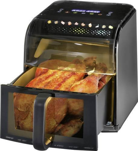 GOURMETmaxx Heißluftfritteuse Schwarz mit 7 l Volumen und 1700 W, B/H/T: 38,6 x 31,8 x 28,8 cm - Bild 1