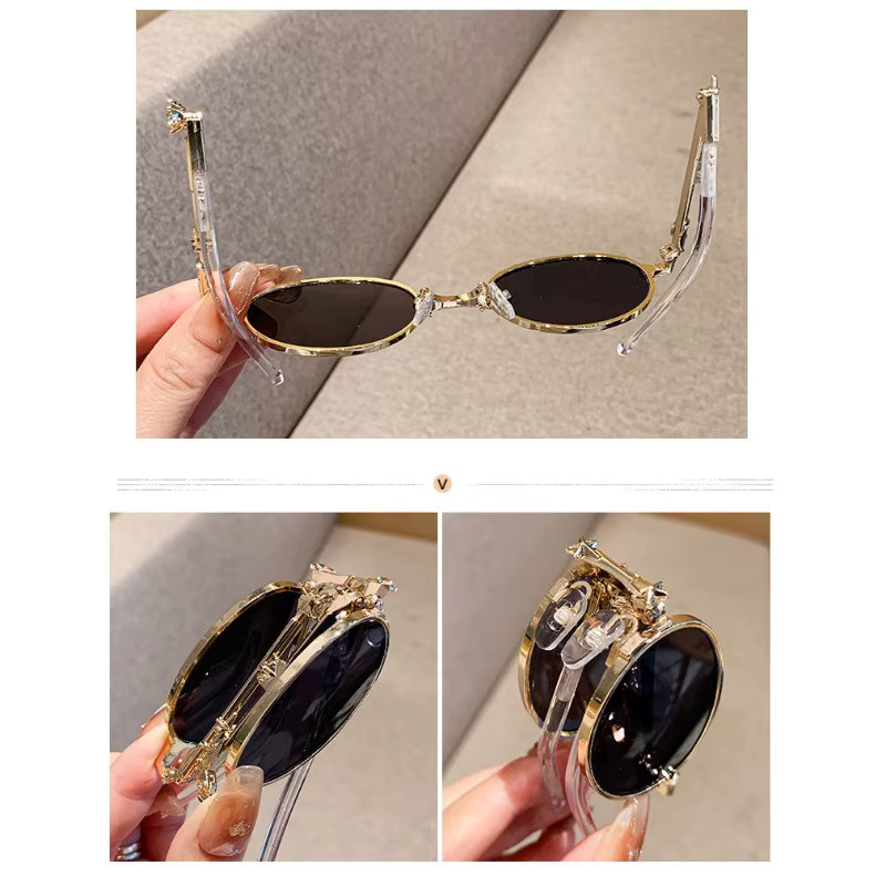 Samjune Sonnenbrille, Vollrand, Damen, faltbar - Bild 2