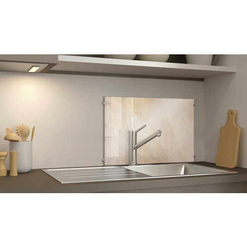 NOVADOORS Glasboard Light Marble in Mehrfarbig mit Abstract Marble Look aus Glas - Bild 2