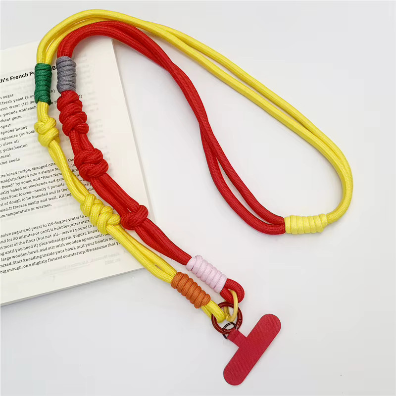 Dopamin-farbige Handykette mit verstellbarem Crossbody-Riemen und Charms als Anti-Verlust Halsriemen in Multicolour - Bild 2