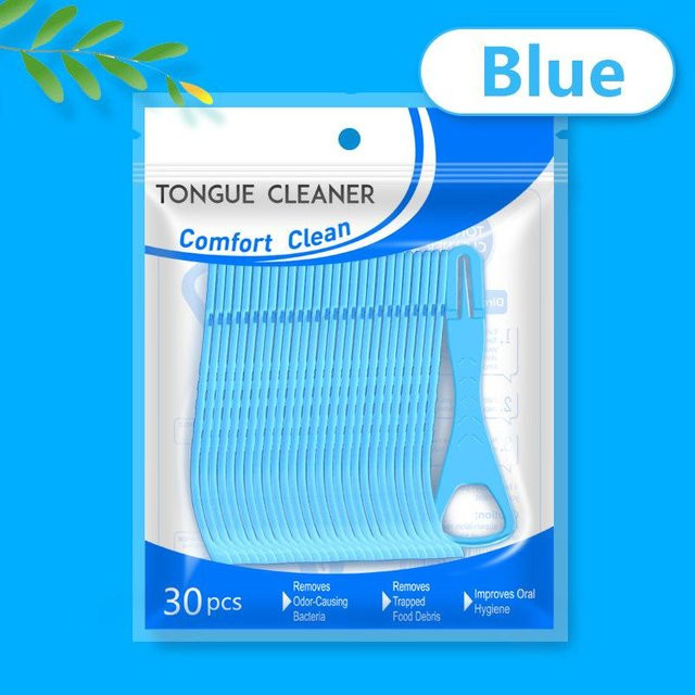 Newllexx Zungenreiniger, 30 Stück, Blau, Unisex - Bild 1
