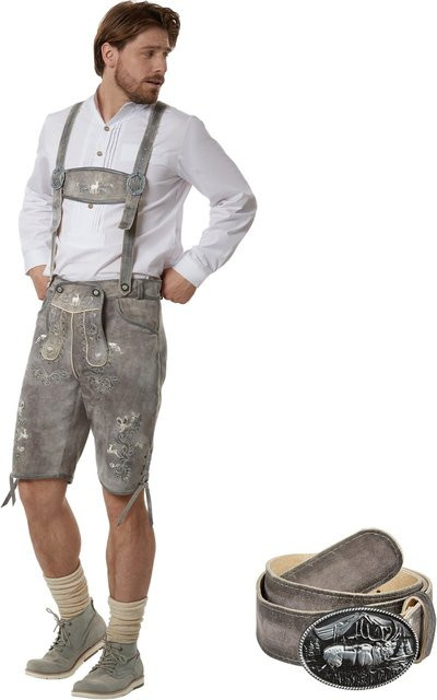 tectake Lederhose Marlon - Bild 1