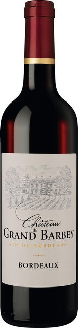 Château du Grand Barbey Rotwein, Merlot, Bordeaux, 2023, trocken, 0,75 l - Bild 1