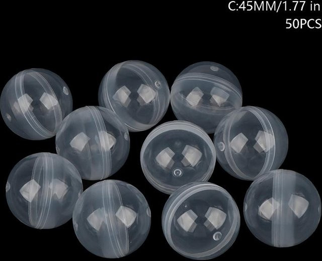 A Family Of Home Textiles, Klare Kapsel Spielzeugball, Mini-Plastikbehälter, 50 Stück - Bild 1