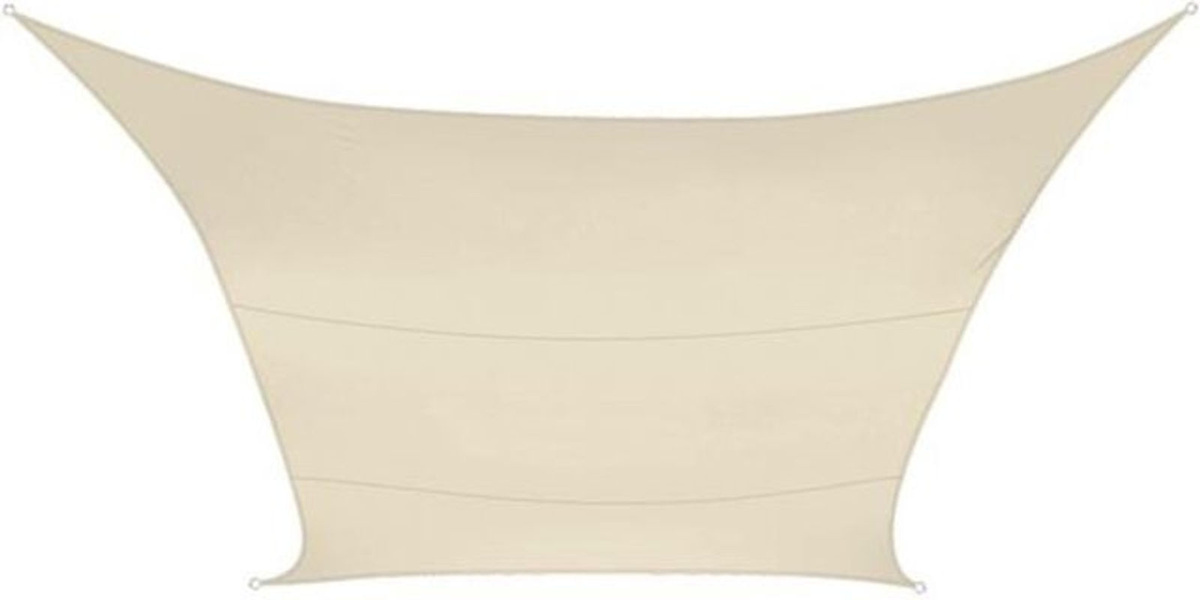 Perel Viereck-Sonnensegel in Creme, B/B: 500 x 500 cm - Bild 2