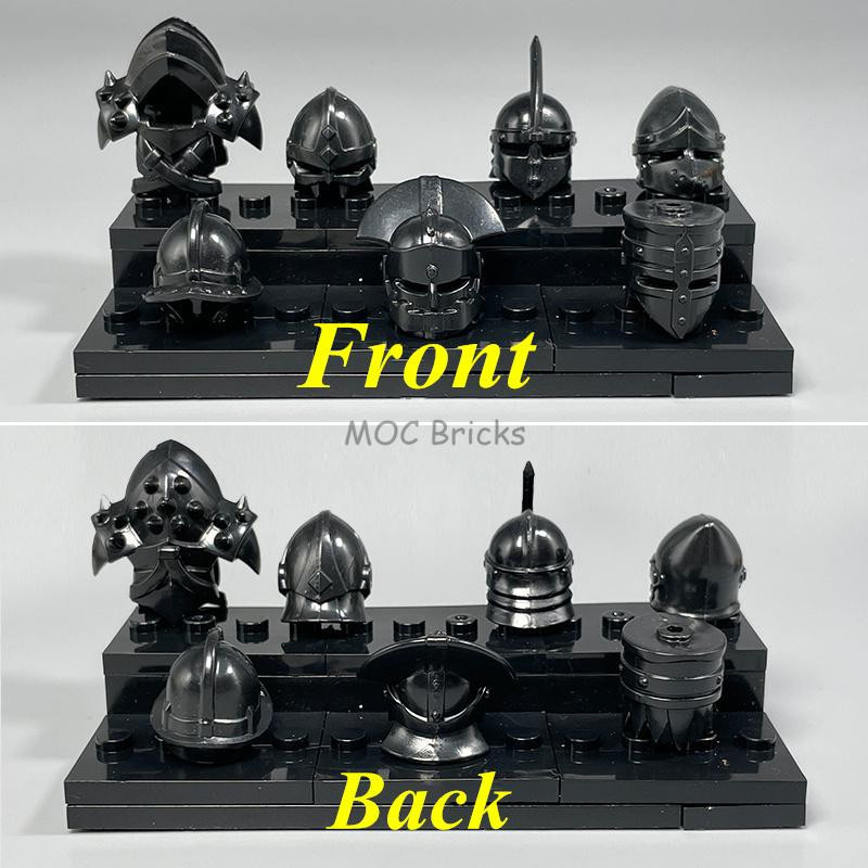 Yiran toy Mittelalter Ritter Rom Helm Aufsatz Figuren Bausteine 10-teiliges Set - Bild 2