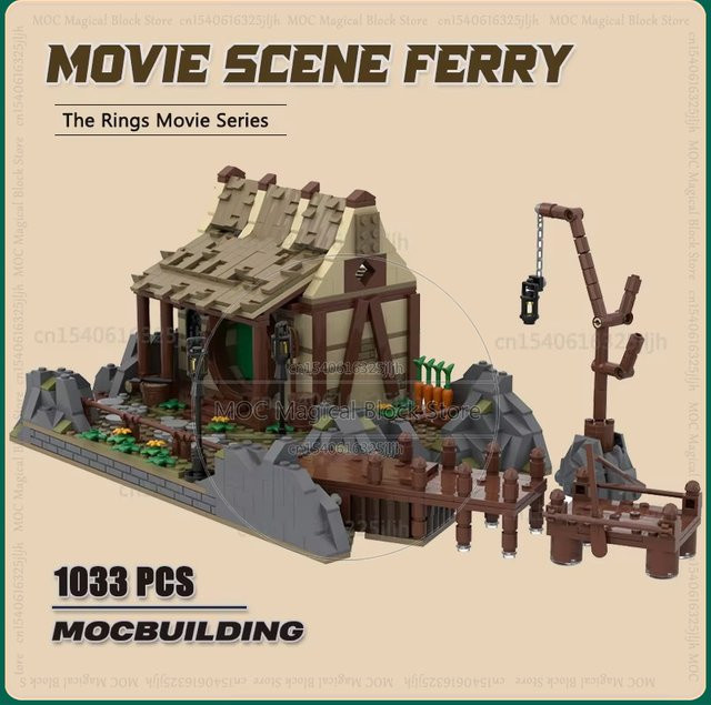 MOCBUILDING Ferry Film Szene, Bausteine, Montage Modell - Bild 1