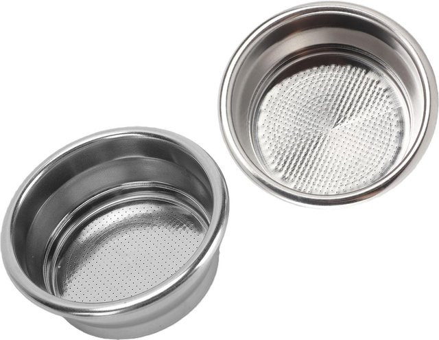 Fishine Siebträger Siebkorb aus Edelstahl für Breville Kaffeemaschinen, doppellagig, 2 Tassen, Farbe: Grau/Silber - Bild 1