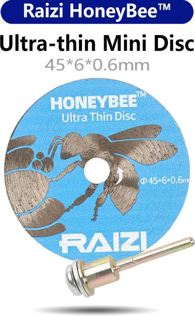 Raizi Ultradünne Mini-Diamanttrennscheibe für Fliesen, Keramik und Porzellan mit Schaft, Durchmesser: 50 mm - Bild 1