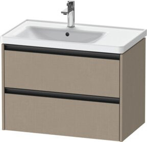 Duravit Waschtischunterschrank Ketho.2 B/T/H: 78,4 x 45,5 x 54,9 cm für Waschtisch mit Becken links oder rechts - Bild 1