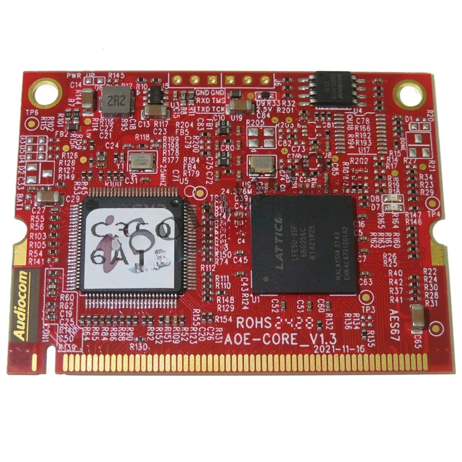 Audiocom Dt Aes67 Audio-Netzwerk-Übertragungsschnittstellenmodul 64x64 A264 in Rot - Bild 2