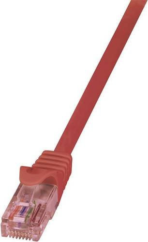 LogiLink CQ2094U RJ45 Patchkabel CAT 6 U/UTP Ethernet/LAN, Rot, 10,00 m - Bild 1