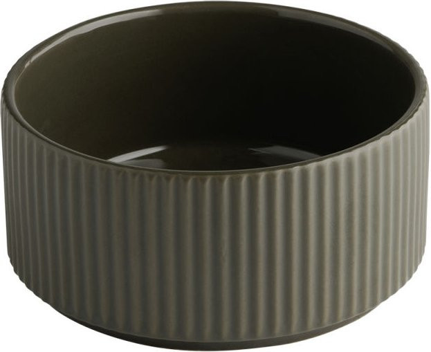 APS Schale THE GRID aus Porzellan, braun, 6er Pack, Durchmesser: 12,5 cm, Höhe: 6 cm, 350 ml - Bild 1