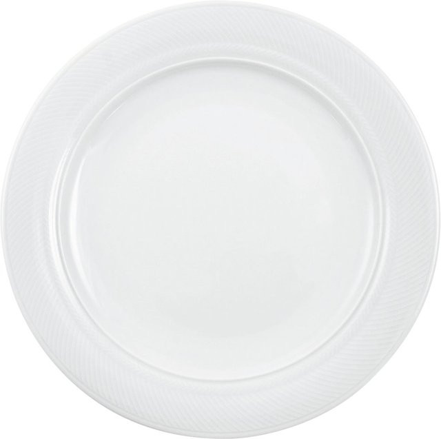 Kahla Speiseteller Matinee aus Porzellan, Weiß, Rund, 6er Pack, Durchmesser: 25,7 cm, Höhe: 2,0 cm - Bild 1