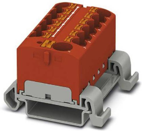 Phoenix Contact Verteilerblock 3273750 Zugfeder Rot 8 Stück Breite: 28,6 mm - Bild 1