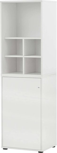 PROREGAL Pigeon Set Aktenregal und Regalkreuz in Weiß, Breite: 51 cm - Bild 1