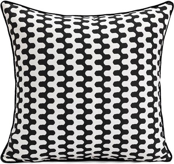 Grauer Nordischer Kissenbezug von JMG Clothing mit Schachbrettprägung, B/H: 45 x 45 cm - Bild 1