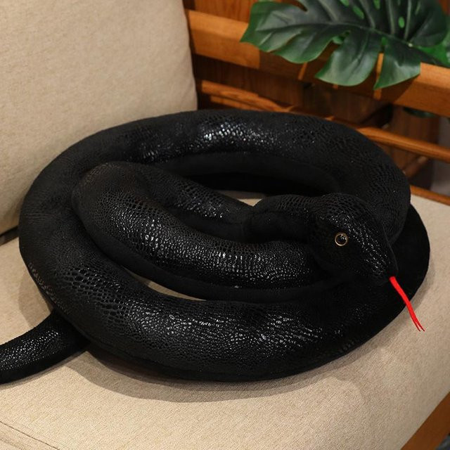 Kidsly Schlange Plüschtier, Gelb Weiß Grün Schwarz, ab 14 Jahren - Bild 1