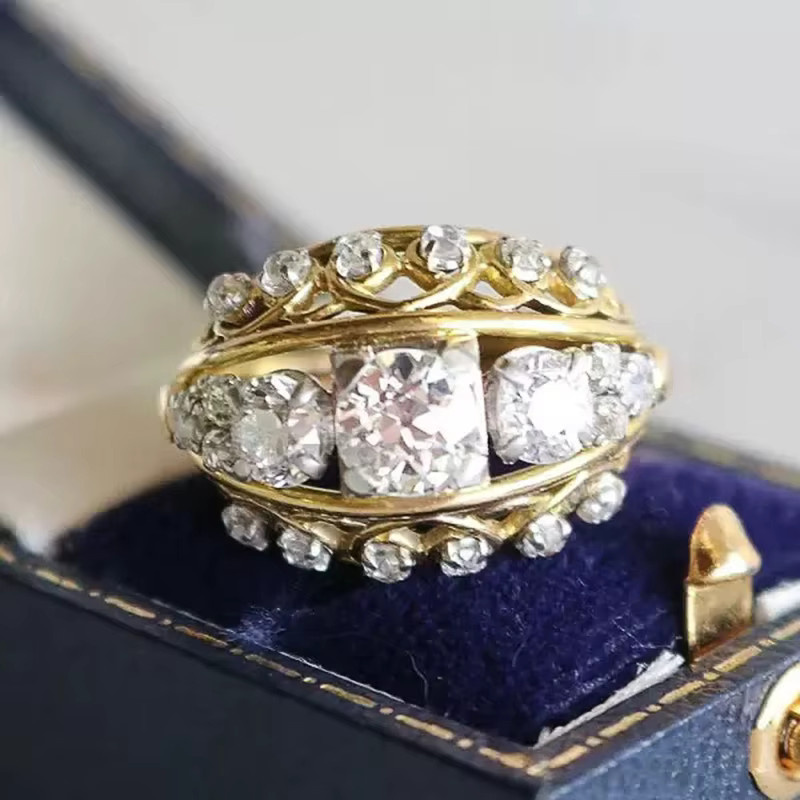 Huitan Damenring, Gold, Zirkonia, Damen - Bild 3