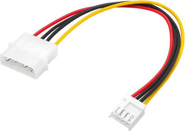 OULLX Molex-zu-kleines 4-poliges Konvertierungskabel für FDD-Diskettenlaufwerke und Computer-IDE-Stromversorgung, mehrfarbig - Bild 1