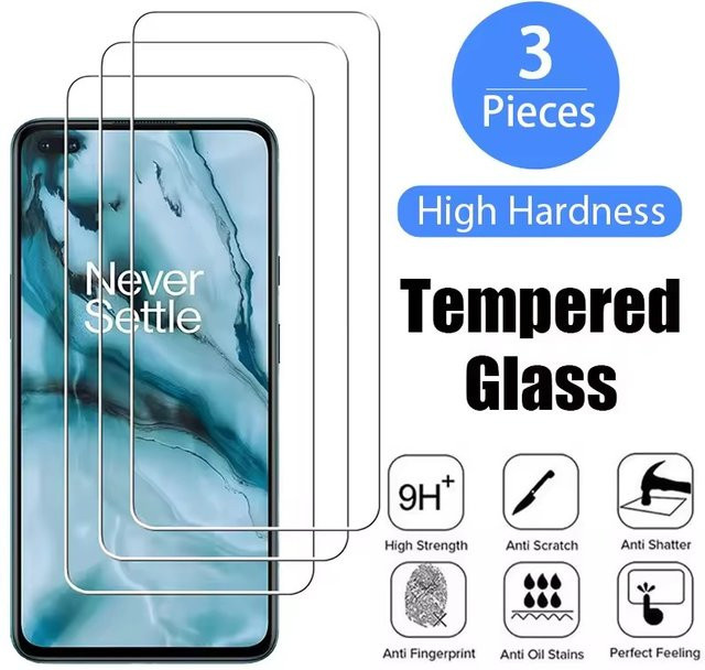 3 Stück Displayschutzfolien aus gehärtetem Glas für OnePlus 13, 12 und 12R in Transparent - Bild 1