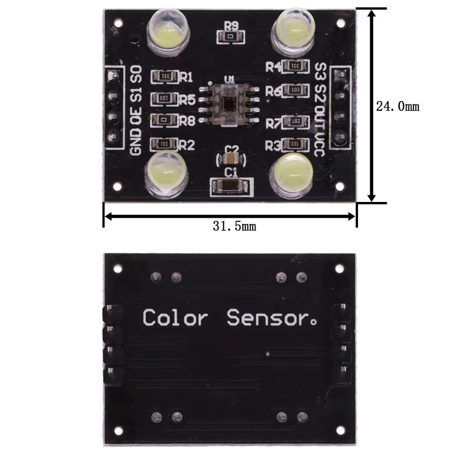 GY-31 TCS3200 TCS230 Farberkennungs-Sensor Modul für Arduino und MCU mit DC 3-5V Eingang - Bild 3