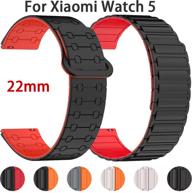 Xiaomi Uhrenarmband Silikon, 22 mm, Schwarz - Bild 1