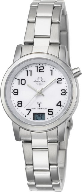 Master Time Damenuhr, Quarz, Edelstahl, 34 mm, Weiß - Bild 1