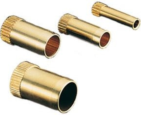 Oventrop Stützhülse aus Messing in Gold mit 8mm Durchmesser und beidseitigem Innenkonus - Bild 1