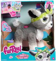 furReal Daisy Yoga-Ziege Kuscheltier mit Bewegungs- und Soundfunktion in Grau und Grün - Bild 1