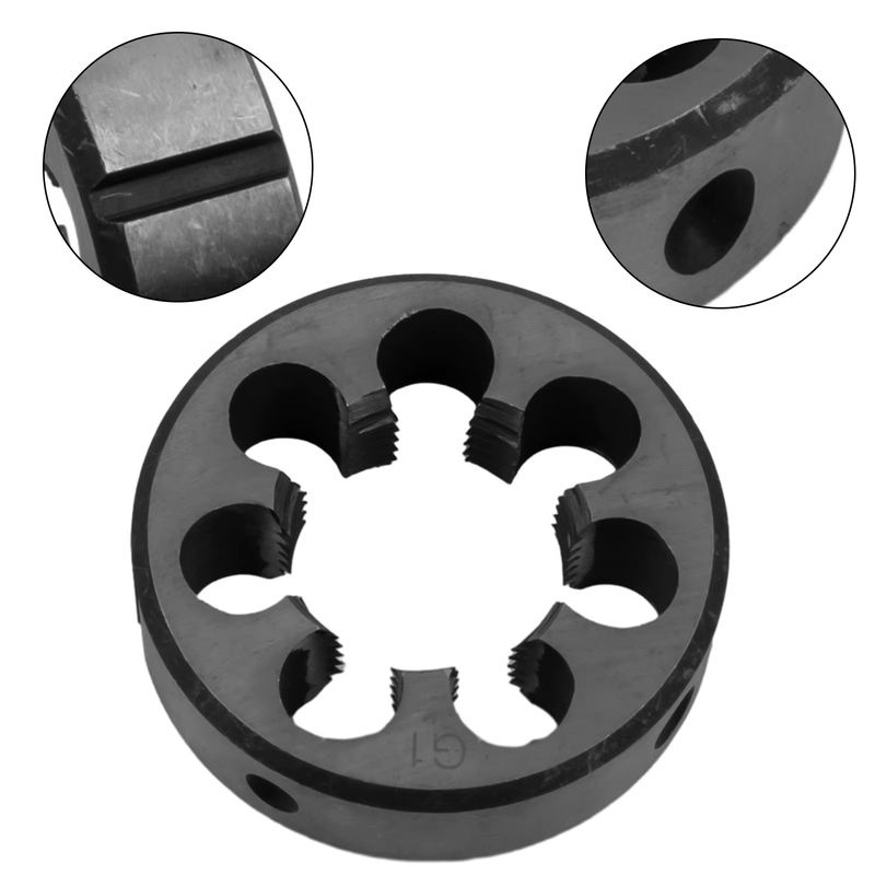 VIBRATITE HSS Rohrgewindematrizen Set mit Rechtsgewinde für BSP Gewinde in den Größen 1/8, 1/4, 3/8, 1/2, 3/4 in Silber - Bild 5