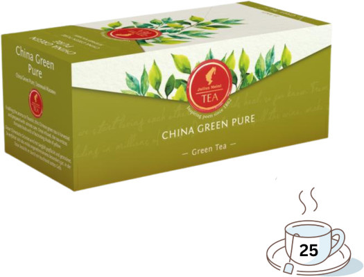 Julius Meinl Tee China Green Pure, Grüner Tee, Teebeutel, 25 Stück, 43,75 g - Bild 1