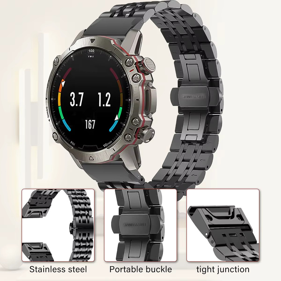 Geekthink Uhrenarmband Edelstahl, Silber, Unisex - Bild 3