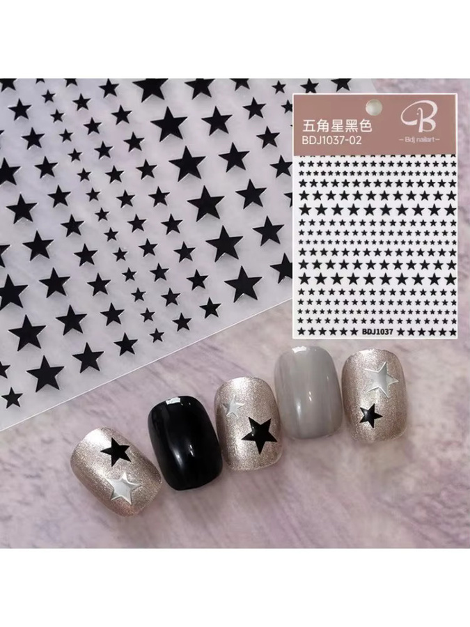 New Star Nagelaufkleber Starlight-Black, Glänzend, Unisex - Bild 3