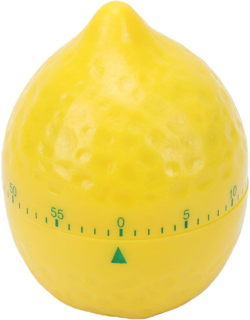 Mechanischer Küchenwecker Fishine mit 60-Minuten-Countdown und Alarm in Gelb Zitrone - Bild 1