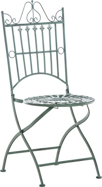 TPFGarden Gartenstuhl Sahdo aus Metall in Antik-Grün - Bild 1