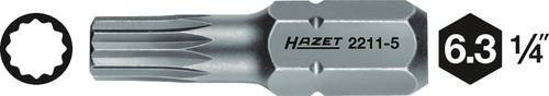 Hazet Schraubendreher-Einsatz Bit 2211-5 M5 Sechskant massiv 6,3 mm Silber - Bild 1